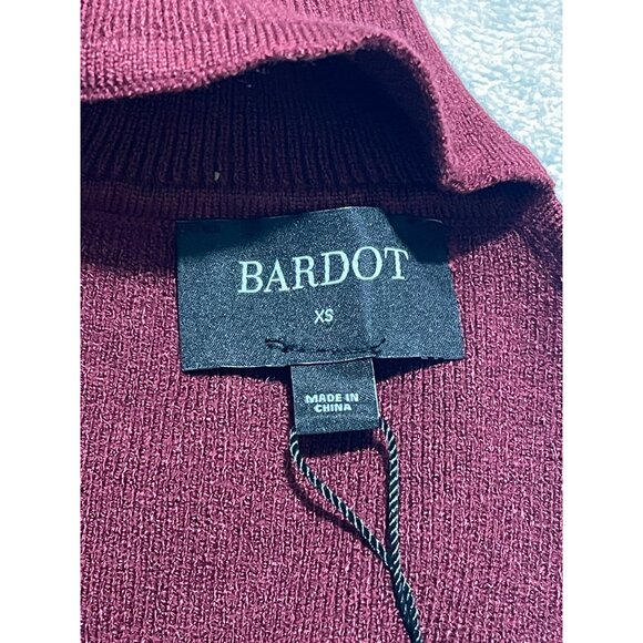 Bardot One-Shoulder Knit Turtleneck, Size XS, New - Picture 10 of 14